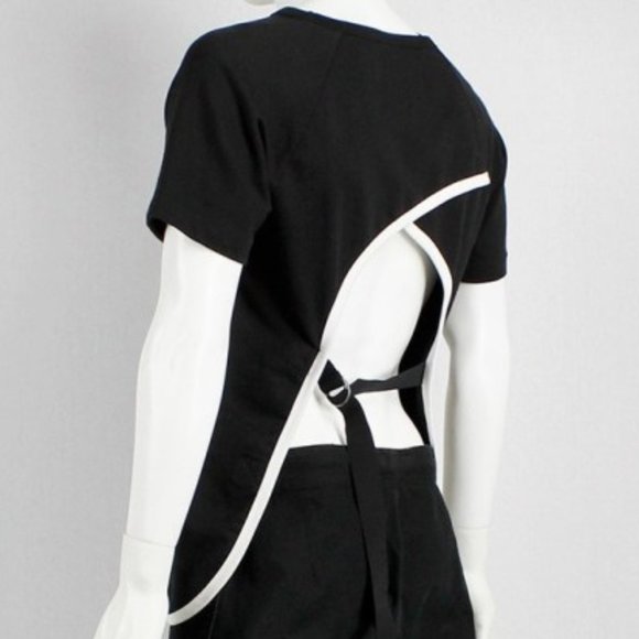 Dries Van Noten Black Open Back Short Sleeve Top - Picture 1 of 13